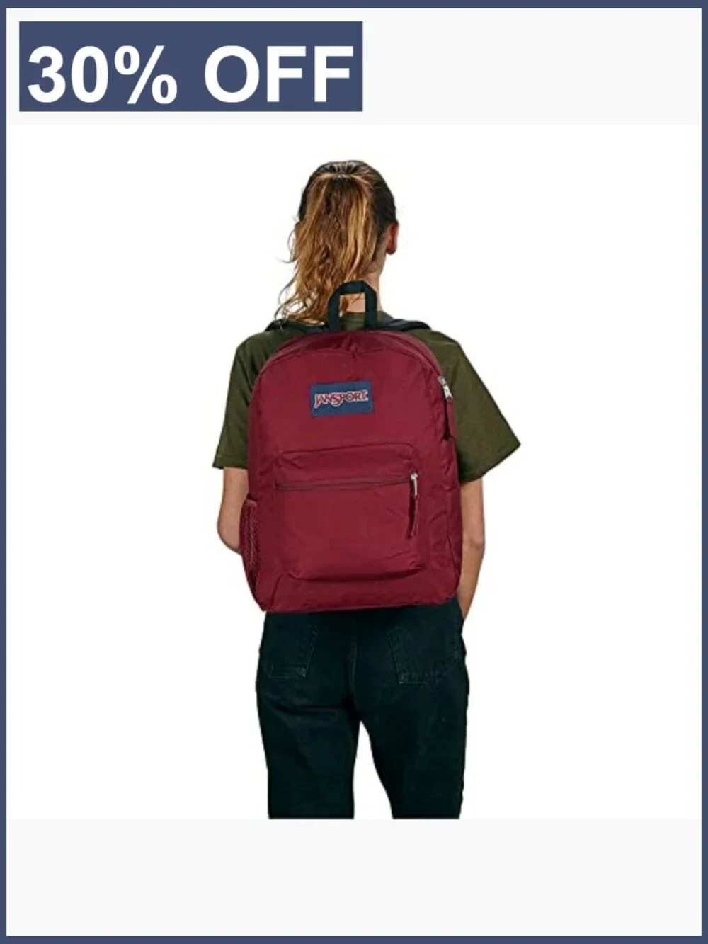 Cross Town Backpack 17x12.5x6 2 Compartments Utility Pocket Padded Straps